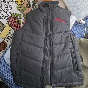 Snap-on Charcoal Puffer Vest